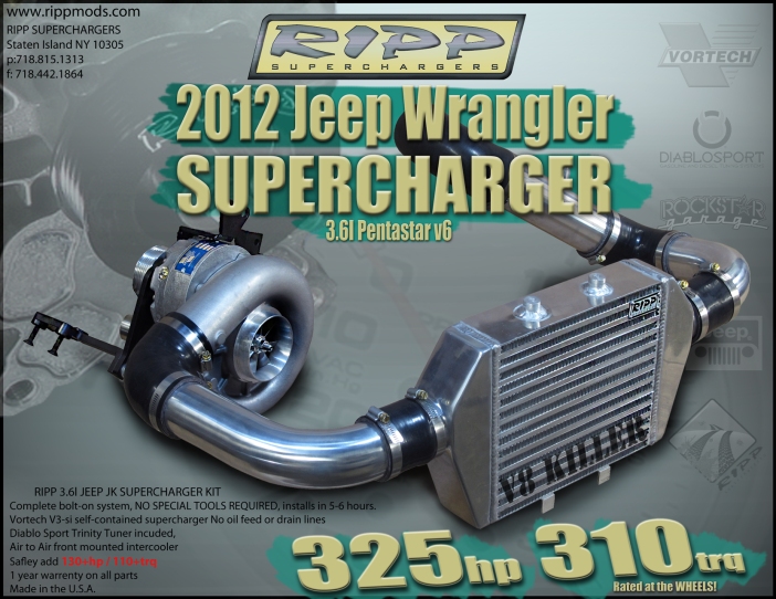 RIPP Superchargers 2012 3.6L Supercharger Release SALE